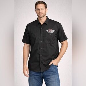 Lethal Threat J&P Cycles Embroidered Shop Shirt Men's Size XXL Motorcycle Biker